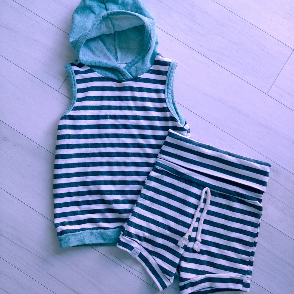 Simple Sawyer Hoodie & shorts set